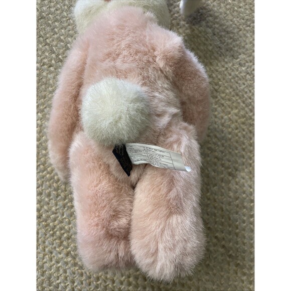 Boyds Bear Lady Payton Plush Bunny Rabbit Jointed 12” Pink White Rose Heart - Picture 7 of 10